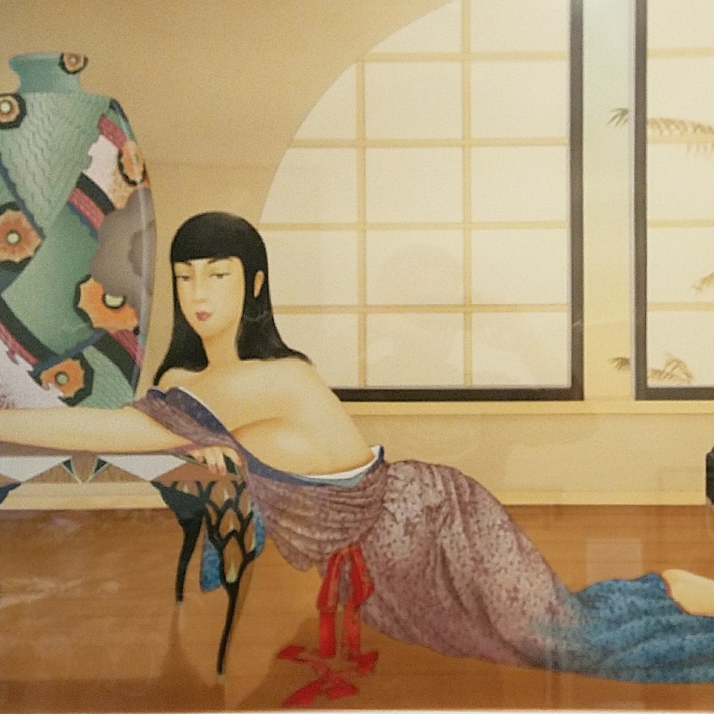 Muramasa Kudo original Signature by artist Titled "Deco Vase'